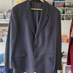 Barneys New York Dark Blue Suit Jacket